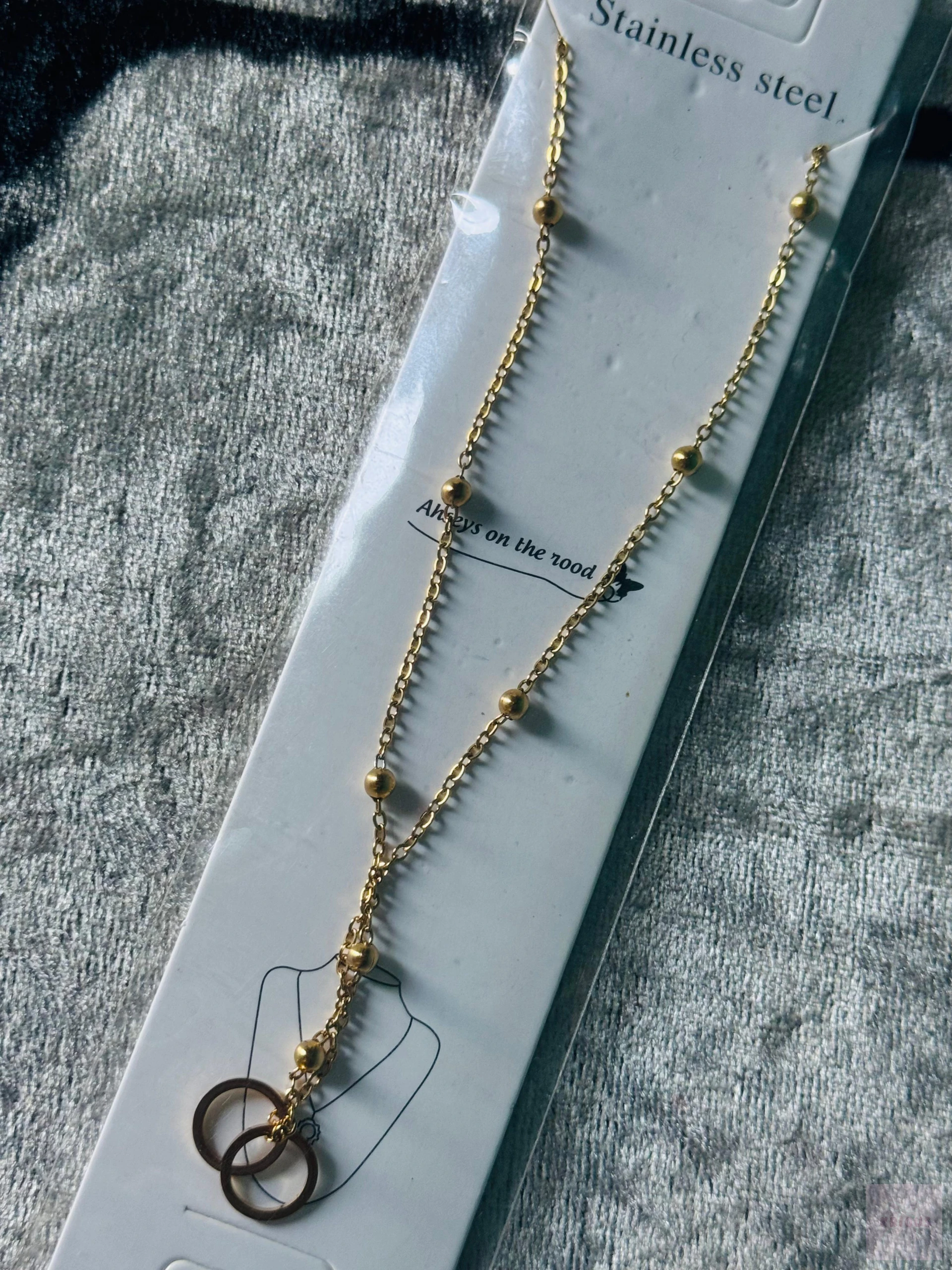 Interlocking Stainless Ring Pendant - Krious Crafts